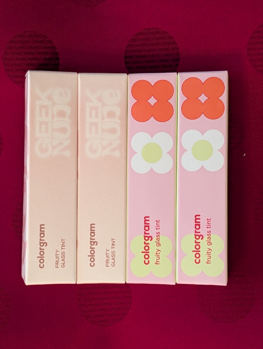 4 Fruity Glass Tints Bundle 2 Dewy Grapefruit 2 Sulky Lychee Colorgram 🆕